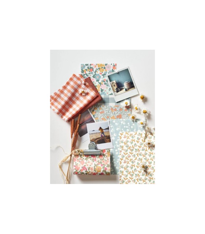 Papier Peint VICHY BLEU ORAGE - Collection ONCE UPON A TIME 2 - CASADECO - Réf. OUTD89266306