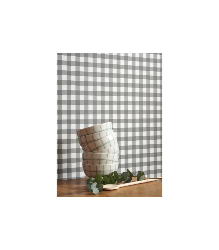 Papier Peint VICHY ANTHRACITE - Collection ONCE UPON A TIME 2 - CASADECO - Réf. OUTD89269419