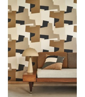 Papier Peint GRAPHIC GAME NATUREL - Collection COLOR GAME - CASADECO - Réf. GAME200602992