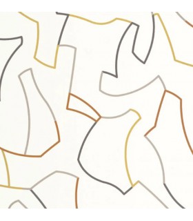 Papier Peint MAZE GAME OCRE - Collection COLOR GAME - CASADECO - Réf. GAME200611212