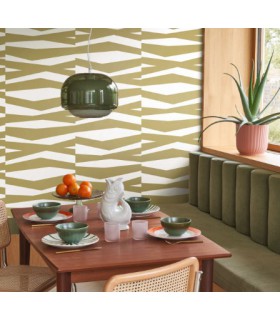 Papier Peint ZEBRA GAME OLIVE - Collection COLOR GAME - CASADECO - Réf. GAME200637414