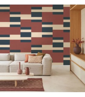 Papier Peint MIX GAME BORDEAUX - Collection COLOR GAME - CASADECO - Réf. GAME200668888