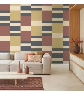 Papier Peint MIX GAME BORDEAUX - Collection COLOR GAME - CASADECO - Réf. GAME200668888
