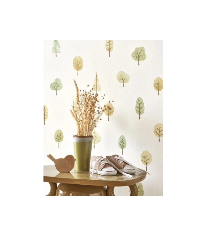 Papier Peint SMITH VERT AMANDE - Collection CARNABY STREET  - CASADECO - Réf. CARN200567809