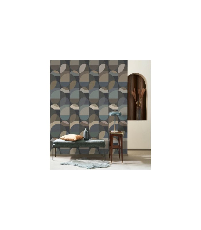 Papier Peint ABBY ENCRE - Collection CARNABY STREET  - CASADECO - Réf. CARN200496311