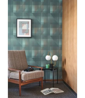 Papier Peint EDWARD EMERAUDE - Collection CARNABY STREET  - CASADECO - Réf. CARN200506941