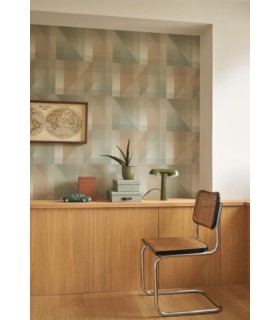 Papier Peint EDWARD VERT AMANDE - Collection CARNABY STREET  - CASADECO - Réf. CARN200507122