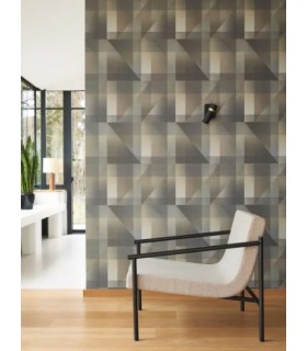 Papier Peint EDWARD NOIR FUSAIN - Collection CARNABY STREET  - CASADECO - Réf. CARN200509523