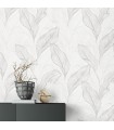 Papier Peint Vinyle Expansé sur Intissé Motif Calla Gris – Erismann - réf. 10282-31