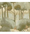 Papier Peint FORET DES LANDES VERT ARGILE - Collection SENTIERS DES DUNES - CASADECO - Réf. SENT200927530