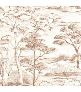 Papier Peint LITTORAL TERRACOTTA - Collection SENTIERS DES DUNES - CASADECO - Réf. SENT200938242