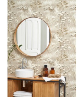 Papier Peint OYAT BEIGE CREME - Collection SENTIERS DES DUNES - CASADECO - Réf. SENT200941322