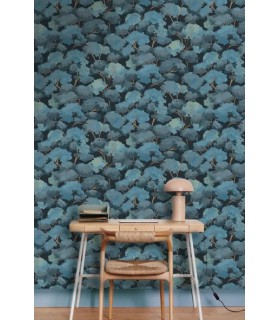 Papier Peint ETE BLEU NUIT - Collection BALADE - CASELIO - Réf. BLD106106166