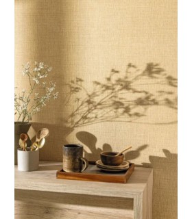 Papier Peint RAPHIA TAUPE FONCE - Collection MATIERES - CASELIO - Réf. MMT105971664