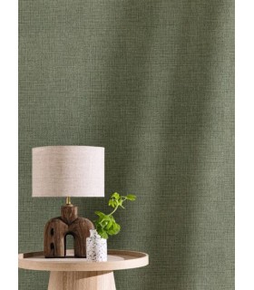 Papier Peint RAPHIA VERT MOUSSE - Collection MATIERES - CASELIO - Réf. MMT105977206