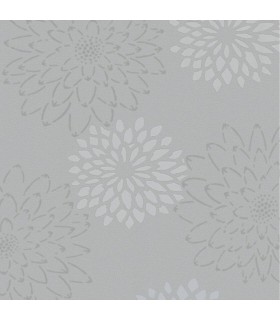 Papier peint fleur grise 10,05 x 0,53 m MARBURG 0517022