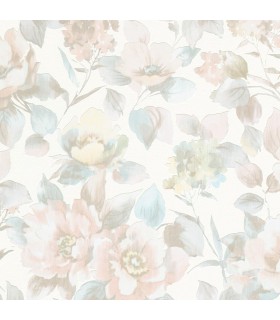 Papier peint vinyle expansé Romantic à motif floral Erismann 10250-05