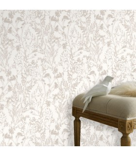 Papier peint vinyle sur intissé floral champêtre Erismann 10251-14