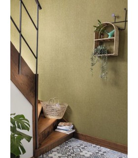 Papier Peint SISAL VERT KAKI - Collection MATIERES - CASELIO - Réf. MMT106017145