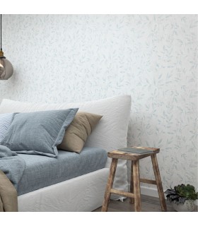 Papier Peint Vinyle sur Intissé Motif Végétation Bleu – Marburg - réf. 32631
