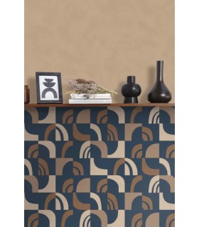 Papier Peint EMPREINTE BLEU UNIVERS - Collection ORIGINE - CASELIO - Réf. OGN106076066