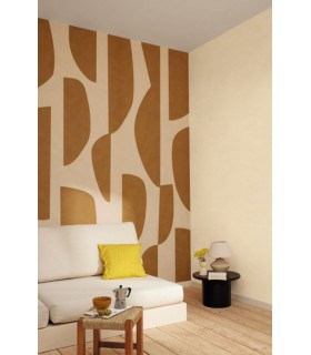 Papier Peint UNI LA CHAUX TERRE DE LUNE - Collection ORIGINE - CASELIO - Réf. OGN106081010