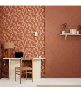 Papier Peint UNI LA CHAUX BLEU UNIVERS - Collection ORIGINE - CASELIO - Réf. OGN106086001