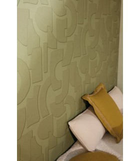 Papier Peint UNI LA CHAUX VERT DE GRIS - Collection ORIGINE - CASELIO - Réf. OGN106087250