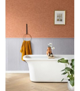 Papier Peint BETON UNI TERRE DE SIENNE - Collection RELIEFS - CASELIO - Réf. RLF101483522