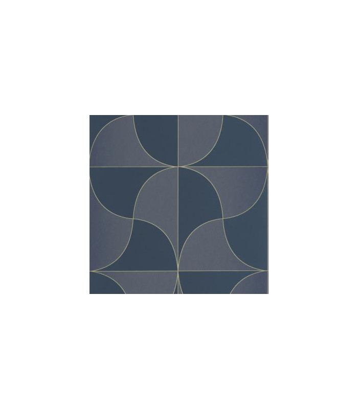 Papier peint VIREVOLTE BLEU MARINE - Collection Alchimie - CASADECO - Ref. ALMI89936844