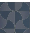 Papier peint VIREVOLTE BLEU MARINE - Collection Alchimie - CASADECO - Ref. ALMI89936844