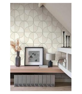 Papier peint VIREVOLTE GRIS PLUME - Collection Alchimie - CASADECO - Ref. ALMI89939041