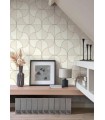 Papier peint VIREVOLTE GRIS PLUME - Collection Alchimie - CASADECO - Ref. ALMI89939041