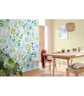 Papier Peint AU BISTROT D ALICE UNI VERT CLAIR - Collection RELIEFS - CASELIO - Réf. RLF68527000