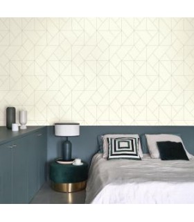 Papier peint SUBTILITE BEIGE FUSAIN - Collection Alchimie - CASADECO - Ref. ALMI89951904