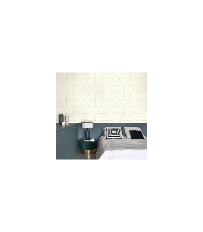 Papier peint SUBTILITE BEIGE FUSAIN - Collection Alchimie - CASADECO - Ref. ALMI89951904