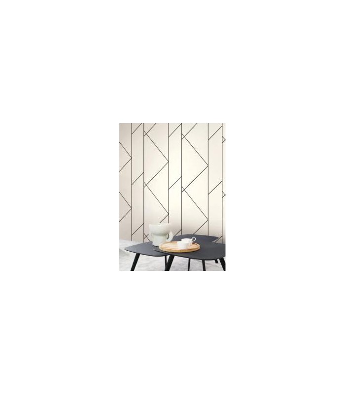 Papier peint PURE BEIGE / NOIR FUSAIN - Collection Alchimie - CASADECO - Ref. ALMI89901864