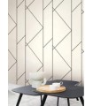 Papier peint PURE BEIGE / NOIR FUSAIN - Collection Alchimie - CASADECO - Ref. ALMI89901864