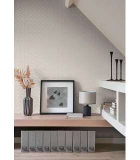 Papier peint PRECISION GRIS PLUME - Collection Alchimie - CASADECO - Ref. ALMI89969700