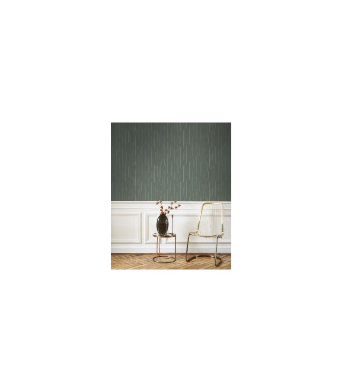 Papier peint SUSPENSION VERT TAIGA - Collection Alchimie - CASADECO - Ref. ALMI89917233