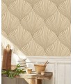 Papier peint SEMIRAMIS BEIGE RAPHIA - Collection Babylone - CASADECO - Ref. BBLN89761423