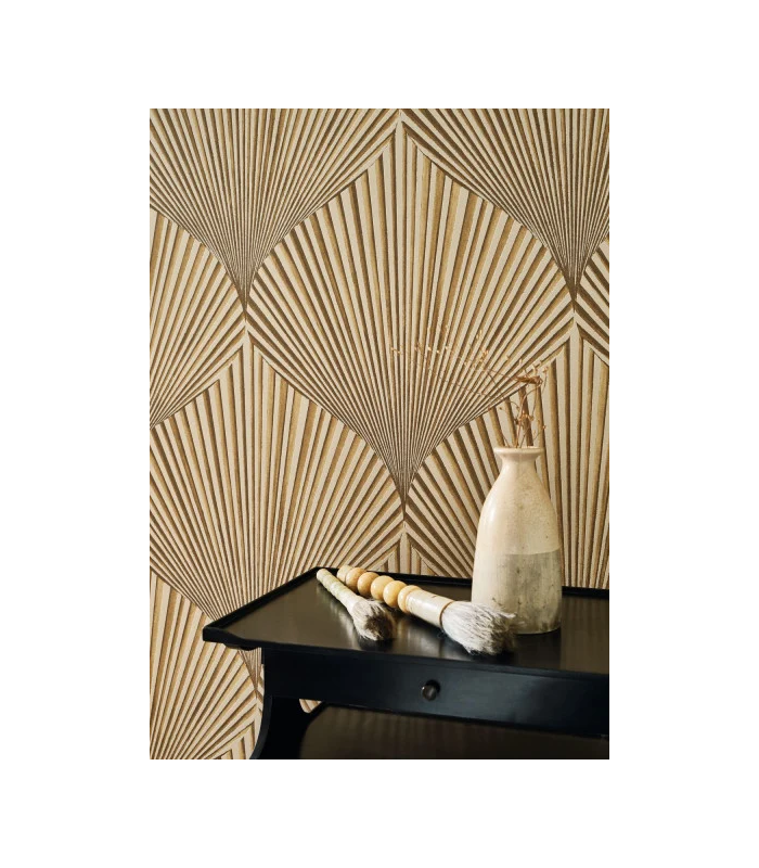 Papier peint SEMIRAMIS MORDORE - Collection Babylone - CASADECO - Ref. BBLN89762207