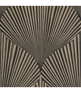 Papier peint SEMIRAMIS NOIR REGLISSE - Collection Babylone - CASADECO - Ref. BBLN89769365