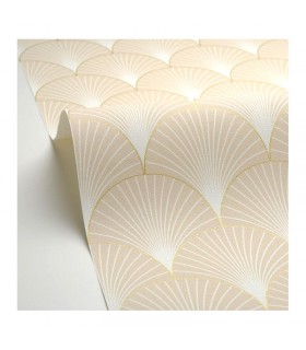 Papier peint Prosperity BEIGE DORÉ - Collection Élégance - CASELIO - Réf. ELC105260010