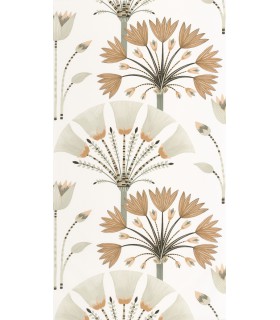 Papier peint Majestic VERT AMANDE DORÉ - Collection Élégance - CASELIO - Réf. ELC105277029