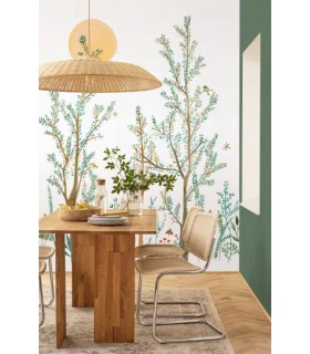 Papier peint Uni Mat VERT ÉMERAUDE - Collection Élégance - CASELIO - Réf. ELC103227770