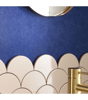 Papier peint Uni Mat BLEU PORCELAINE Collection Céramique - CASELIO - Réf. CER105246544