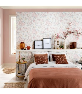 Papier peint vinyle expansé Romantic à motif floral Erismann 10250-05