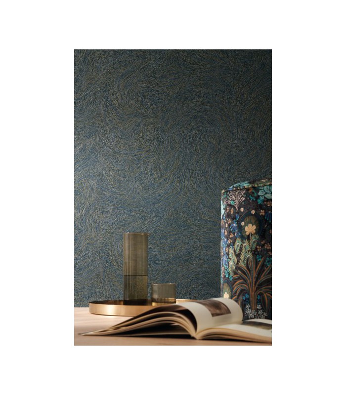 Papier peint intissé Voie Lactée blanc doré Casamance 75413874