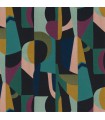 Papier peint vinyle sur intissé abstrait blanc multicolore Casamance